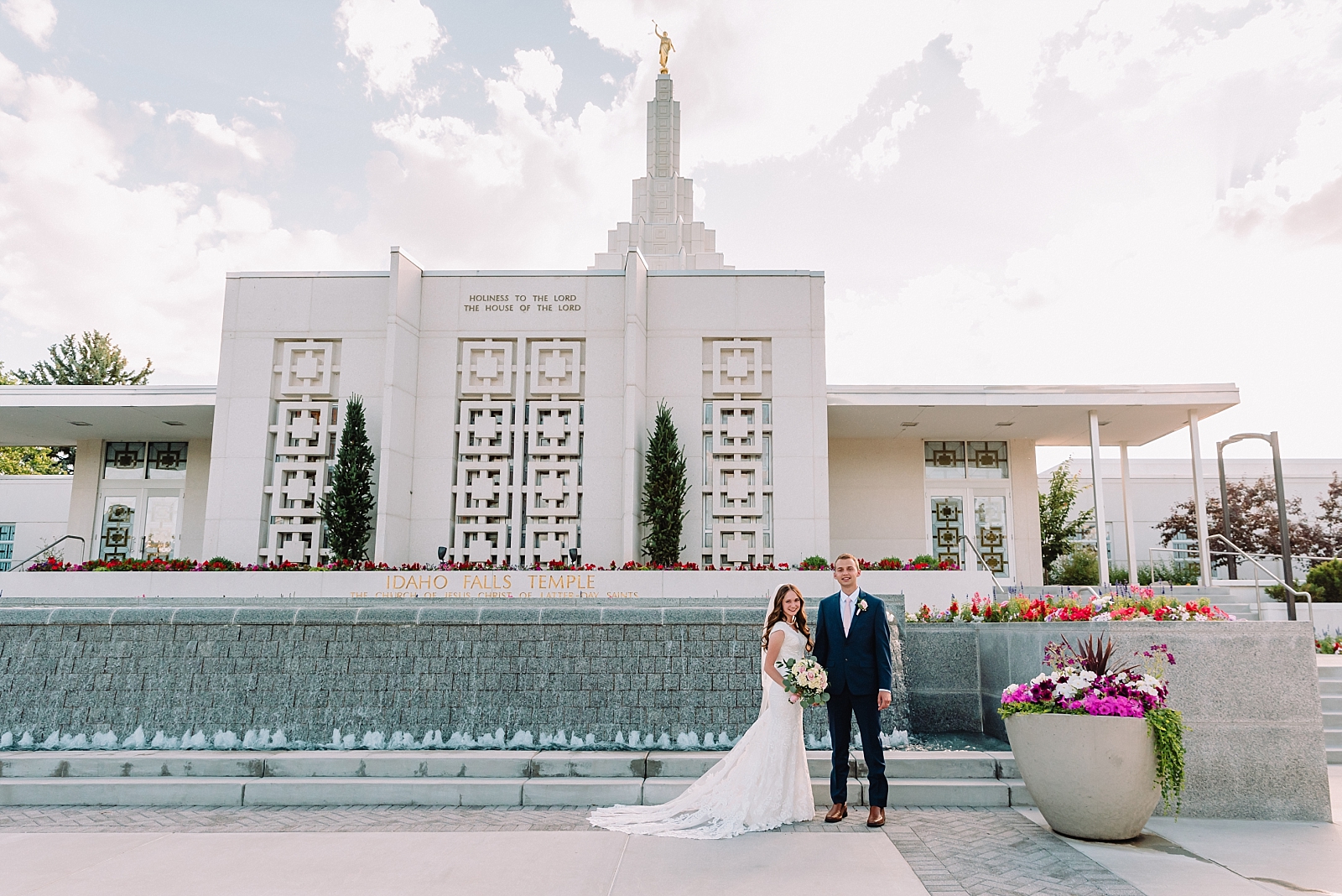 Alyssa and John's Romantic and Timeless Bridals at Idaho Falls LDS