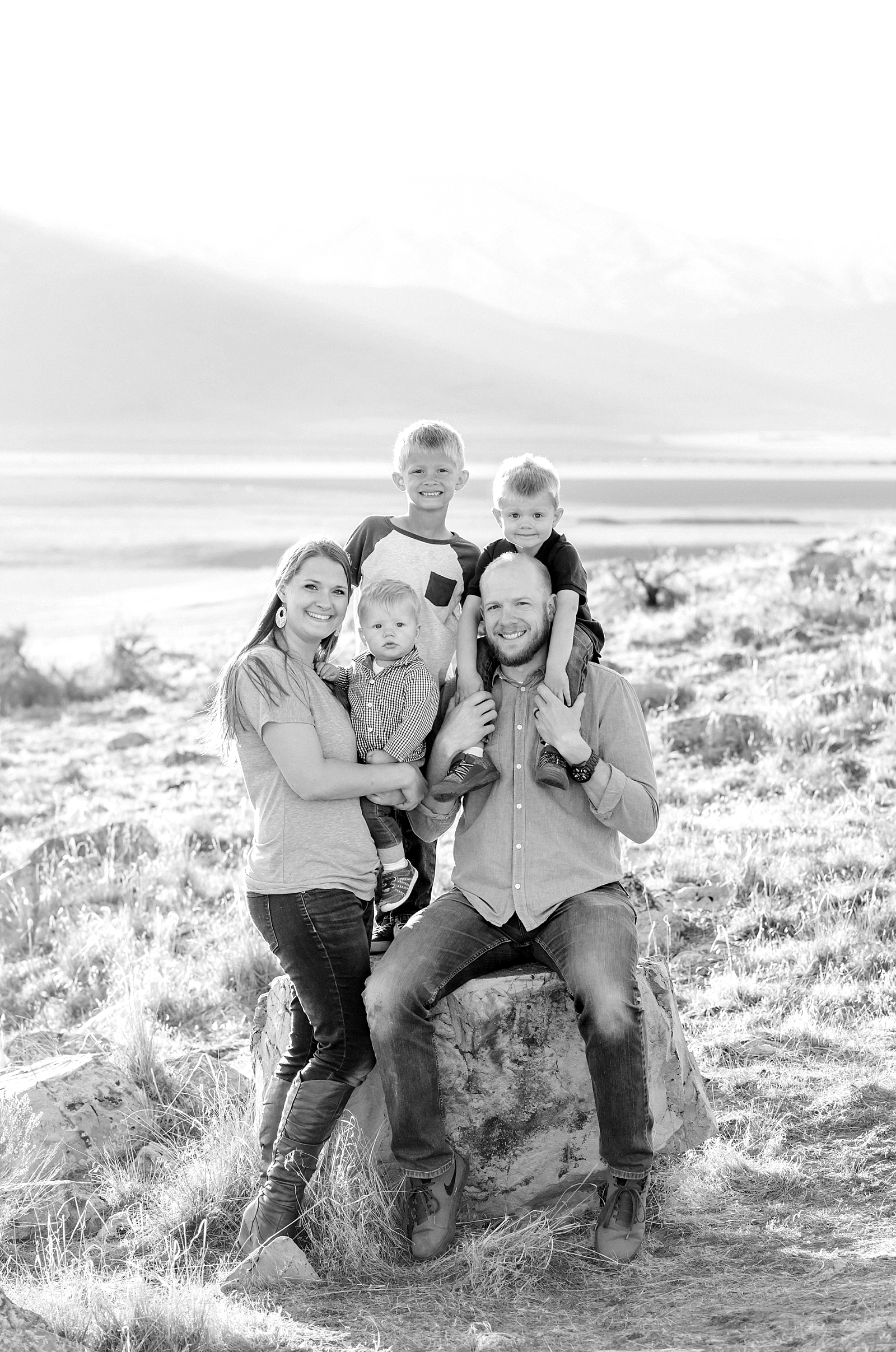Family Photos at Utah's Pony Express Trailhead