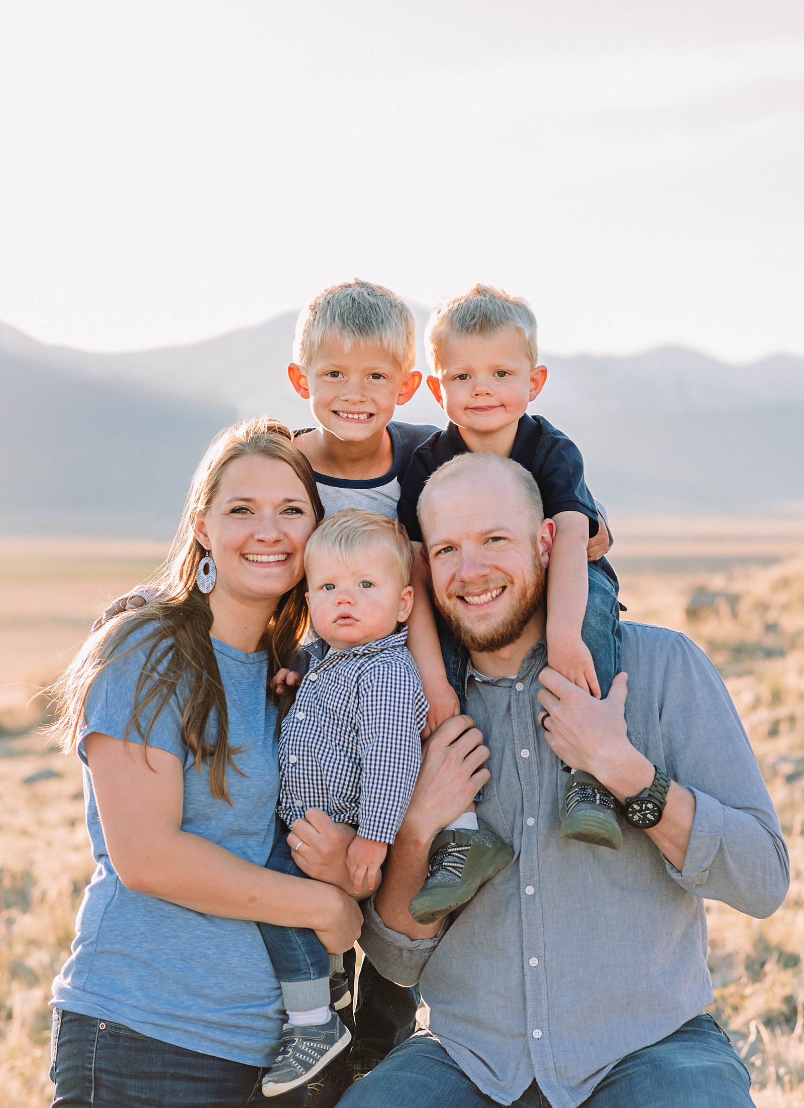Family Photos at Utah's Pony Express Trailhead