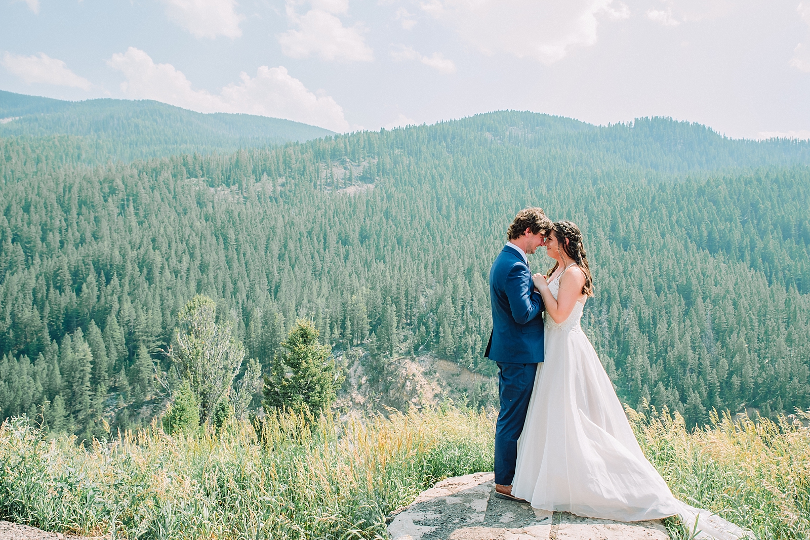 couple shares vows after choosing local vendors for jackson hole elopement