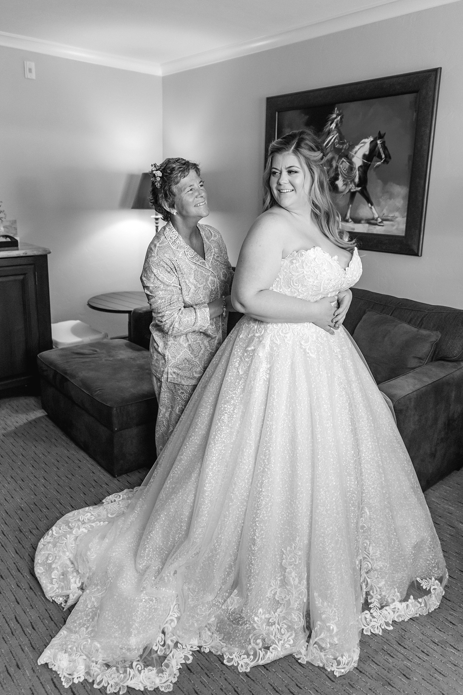 lacy ballgown wedding dress