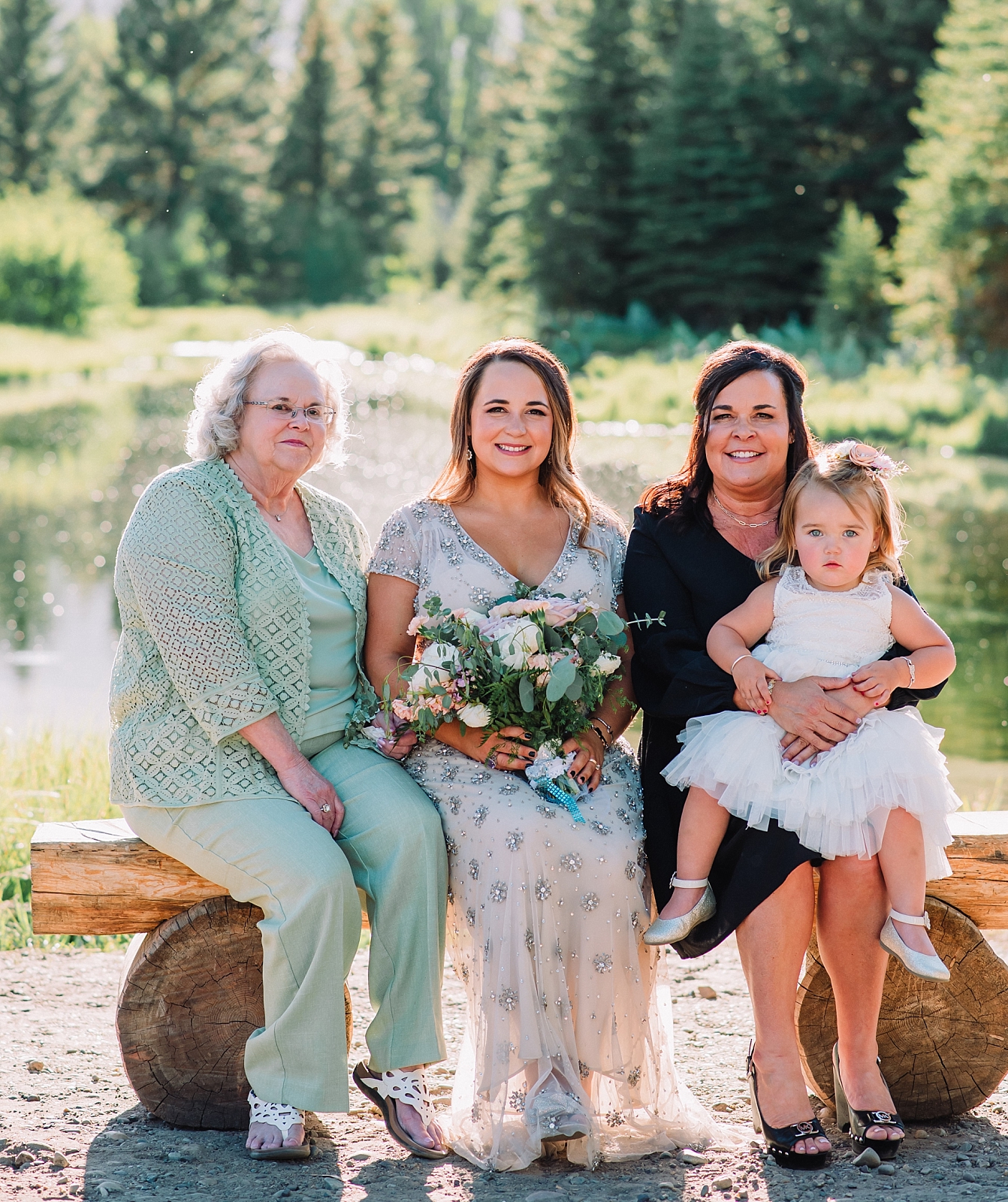 multi-generational photos on your wedding day