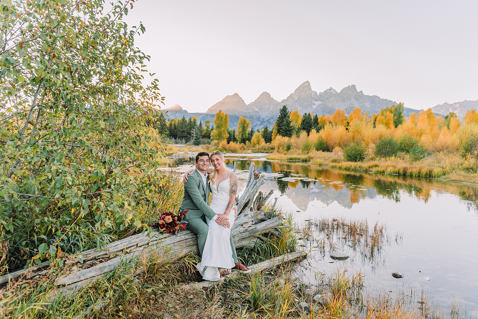 Schwabacher Landing Wedding Portraits