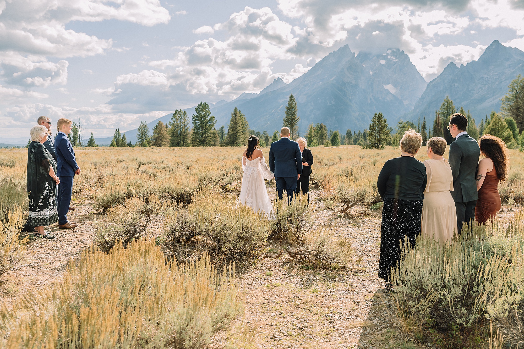 wedding ceremony at mountain view turnout