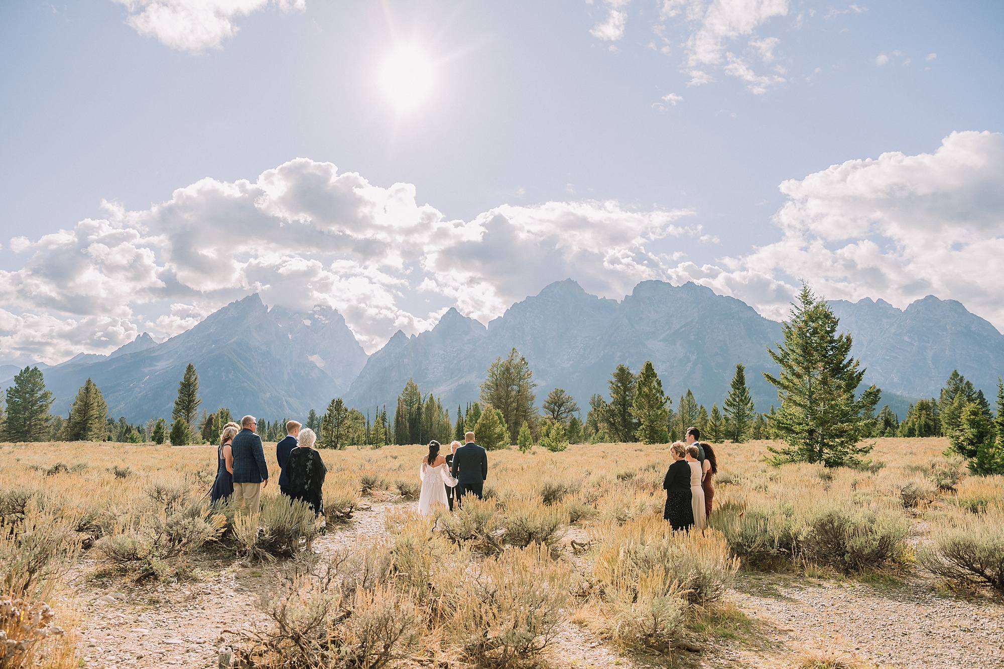 wedding ceremony at mountain view turnout