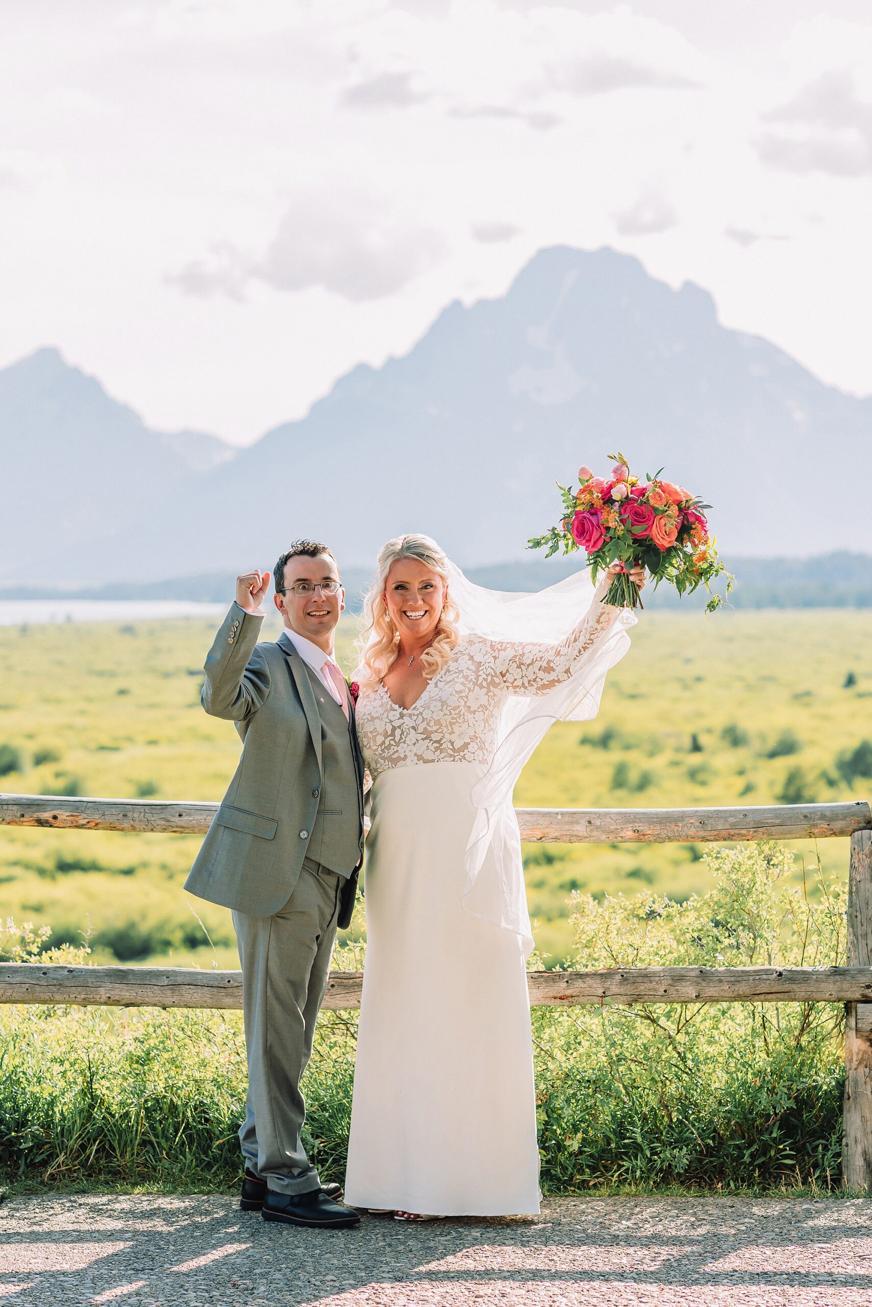 Jackson Hole luxury mountain wedding reception Jackson Hole destination wedding photographer sunset wedding portraits in the Tetons intimate Jackson Lake Lodge wedding celebration summer wedding in grand teton national park