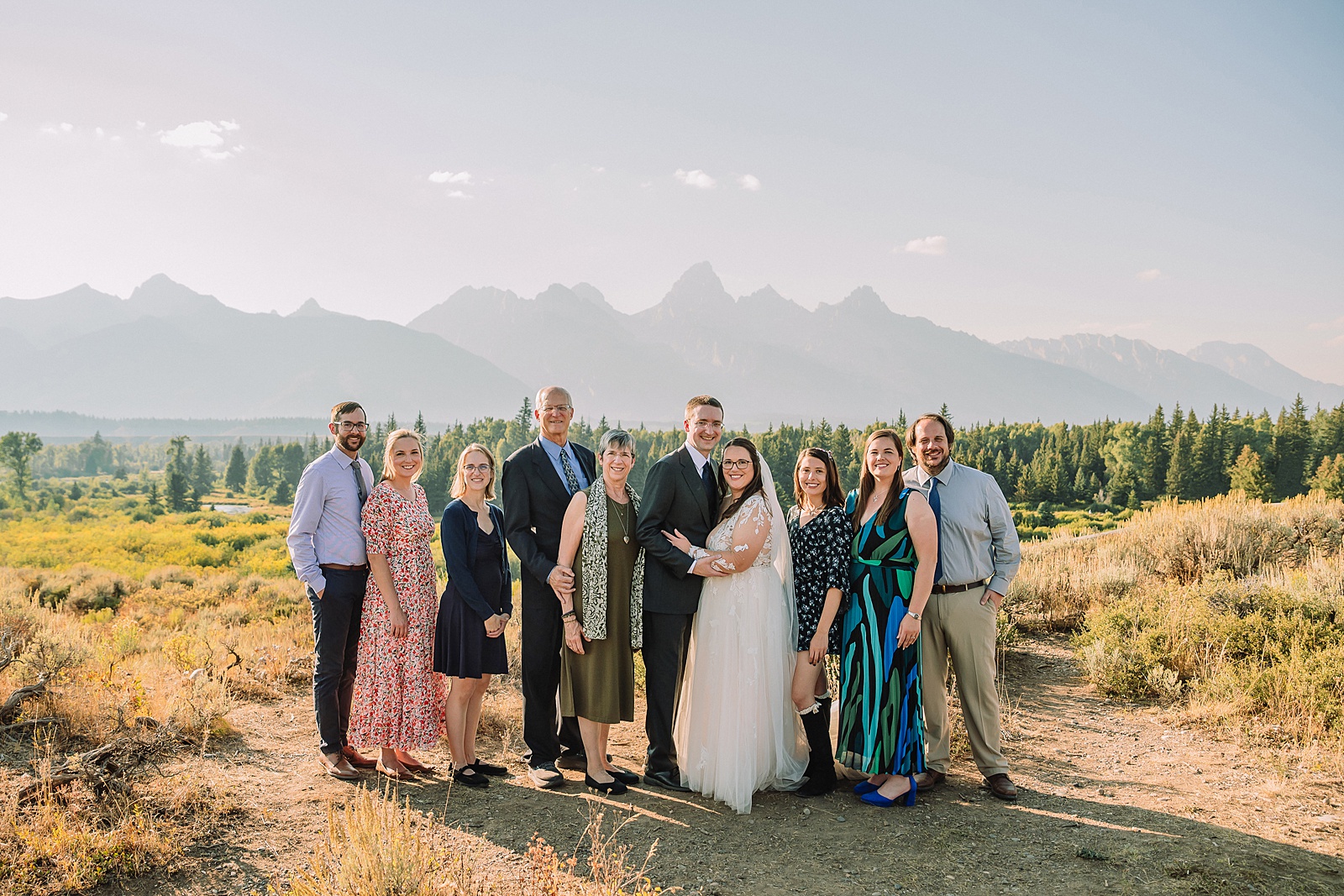 Grand Teton National Park intimate wedding ceremony Blacktail Ponds Overlook elopement photography vegan wedding cupcakes Wyoming baker dispersed ceremony permit Grand Teton wedding