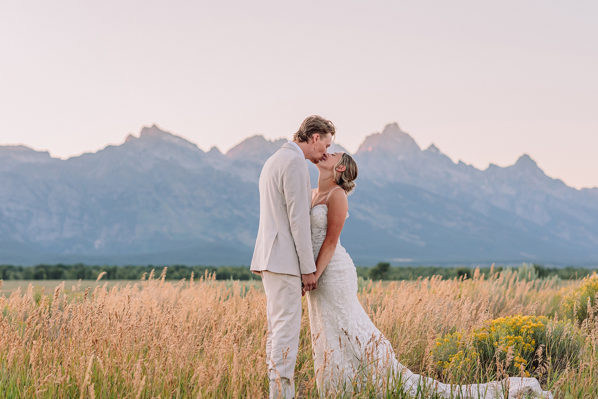 Grand Teton National Park sign elopement photo summer elopement jackson hole wedding photography Jackson Hole Wedding Photographer destination wedding photographer for grand tetons