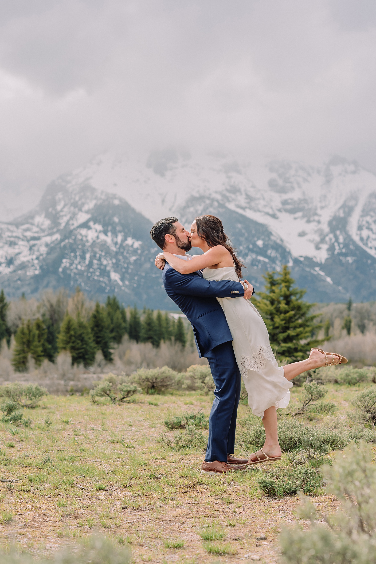 grand teton vow renewal at schwabacher landing spring mountain vow renewal photography jackson hole vow renewal photographer schwabacher landing spring vow renewal ceremony Jackson Hole elopement photographer