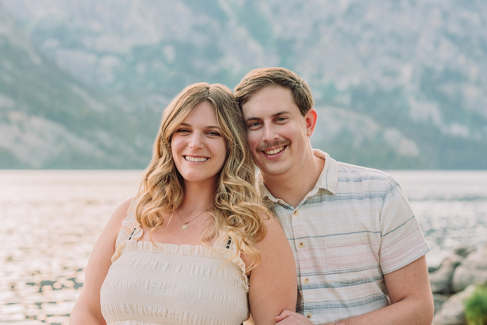 Jackson Hole engagement photos at Jenny Lake Grand Teton proposal photographer Jenny Lake Lodge engagement session mountain proposal photography Wyoming lakeside couple photos grand teton national park