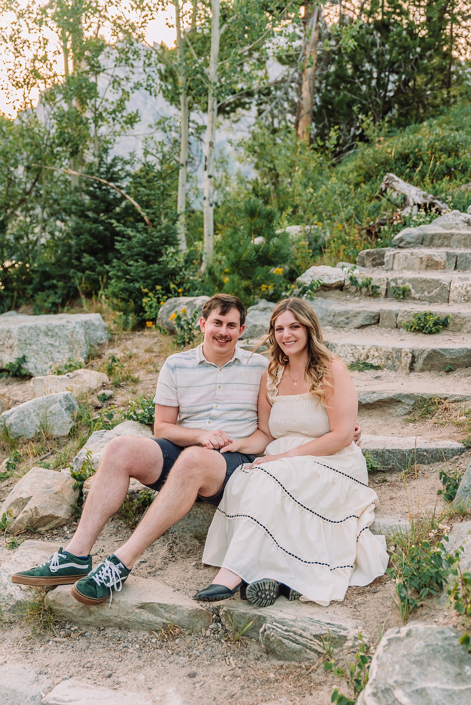 Jackson Hole Engagement Photographer grand teton national park proposal photography lakeside engagement portraits Jackson Hole surprise proposal photographer Grand Tetons Jenny Lake couple photos summer romantic Jackson Hole engagement session
