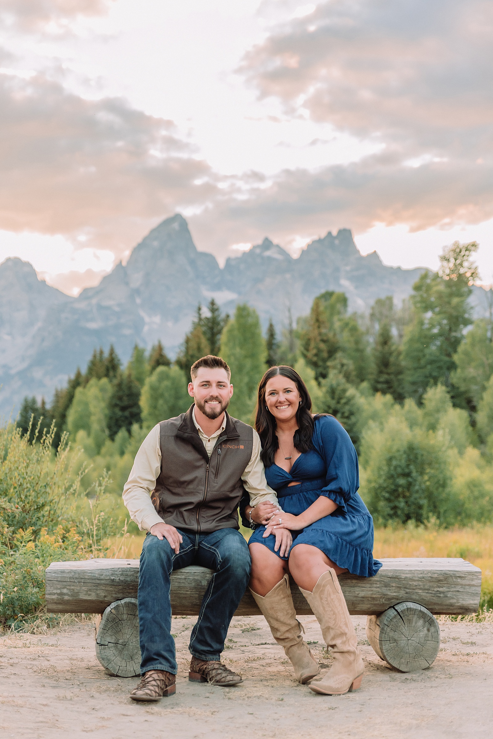 Jackson Hole surprise proposal at Schwabacher Landing Grand Teton surprise proposal photographer Jackson Hole engagement photos along Snake River surprise proposal reaction photography Wyoming