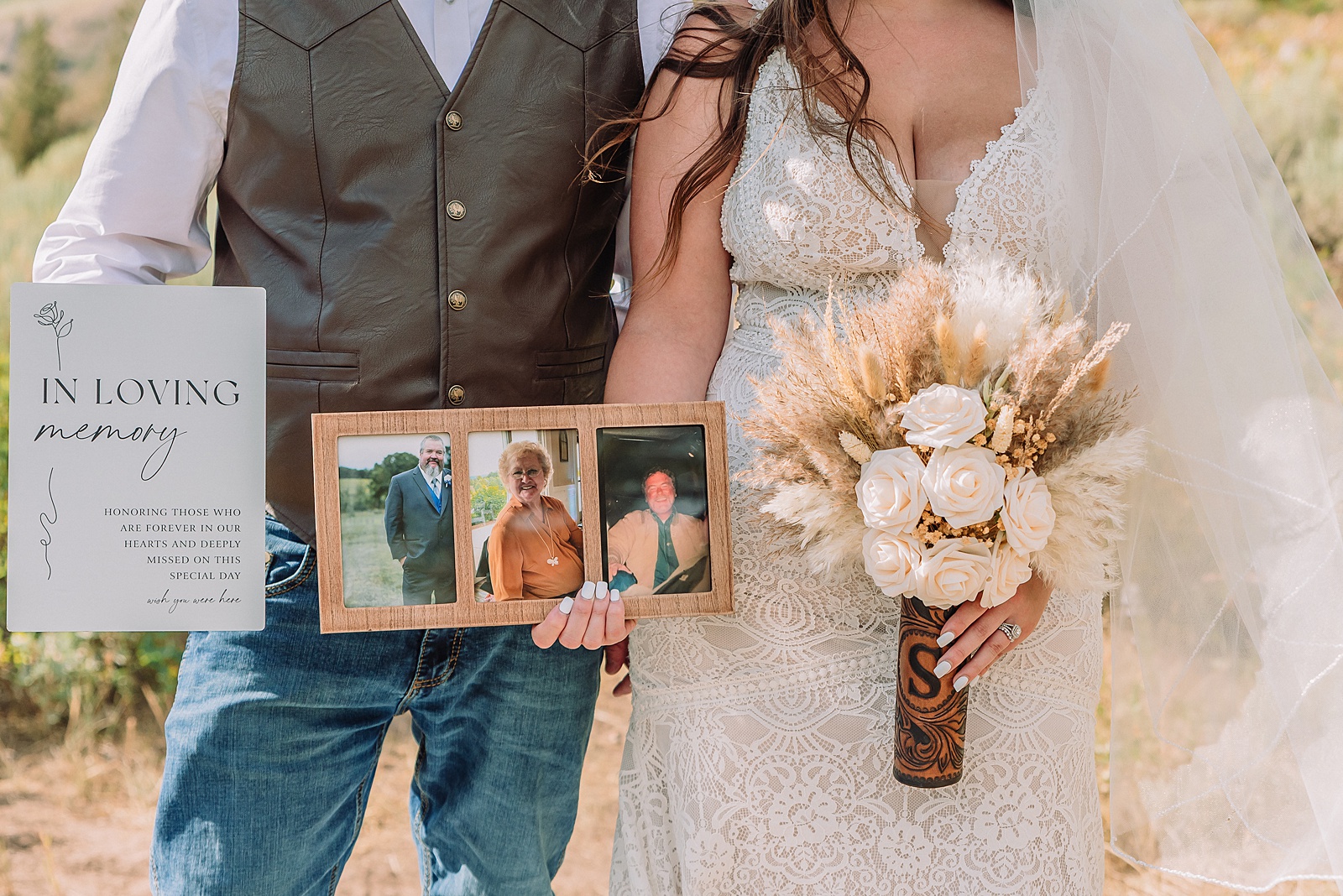 Bridger Teton National Forest outdoor wedding ceremony custom cowboy hat wedding surprise groom gift The Wedding Tree ceremony photos Wyoming champagne toast Grand Teton wedding celebration Jackson Hole Wedding Photographer
