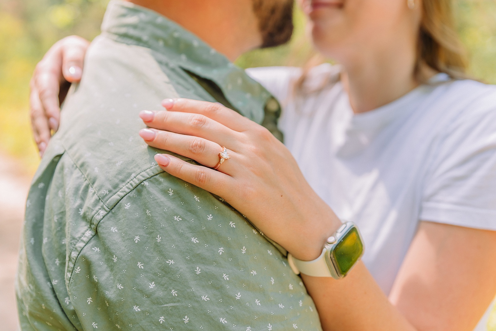 Mesa Falls Idaho proposal photography Upper Mesa Falls engagement photos boardwalk summer proposal photos Idaho waterfalls nature trail engagement photography Mesa Falls