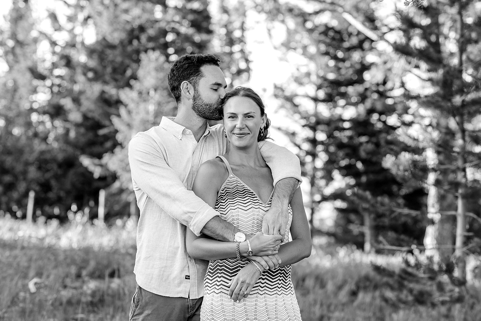 Snow King Mountain surprise proposal photography Jackson Hole wildflower engagement photos gondola engagement session Wyoming Snow King resort proposal photographer wildflower engagement photos Wyoming