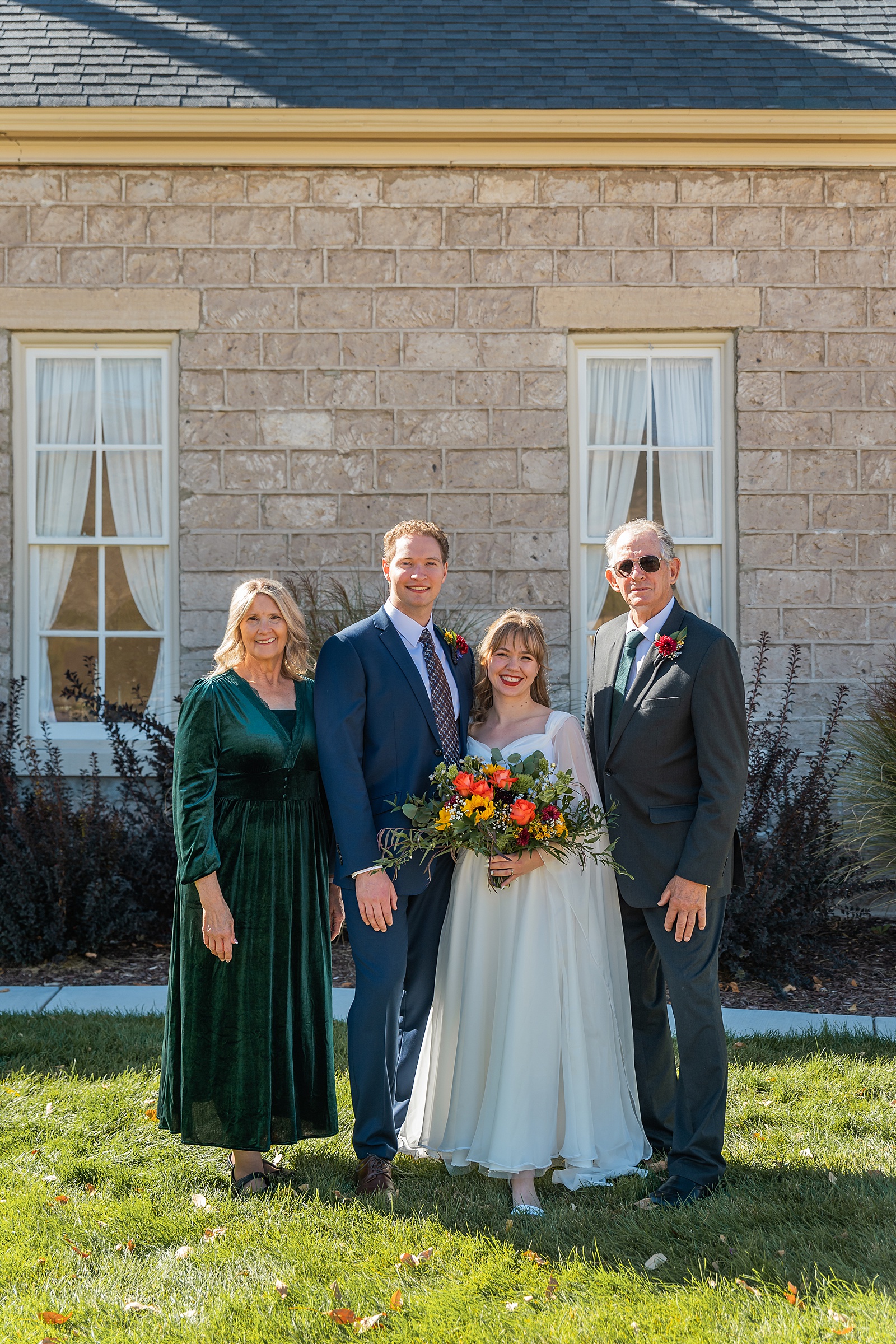 backyard elopement to wedding celebration handmade wedding arch ceremony photography Utah Wedding Photographer small town Utah wedding celebration