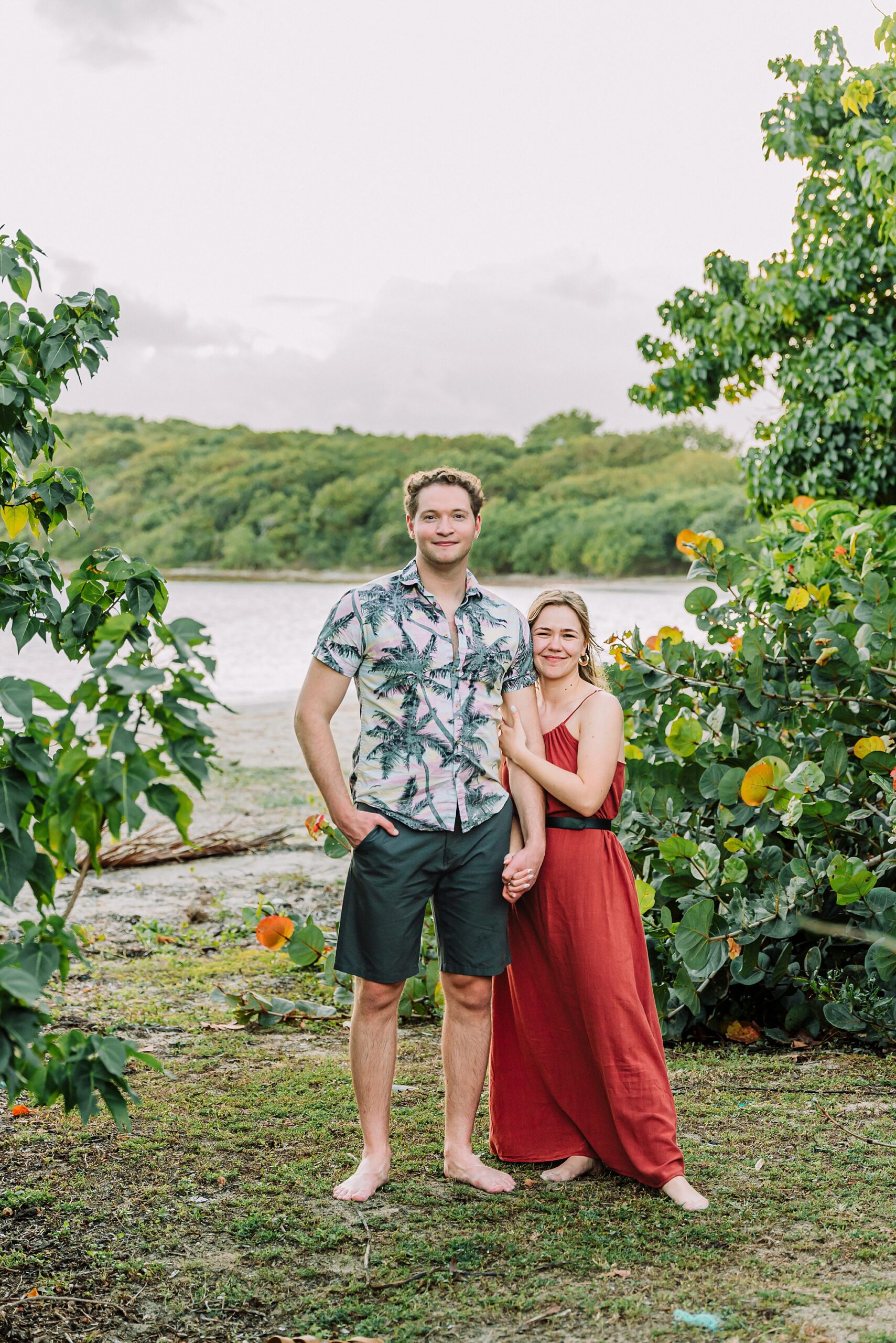 Media Luna beach engagement photos Vieques romantic beach proposal photographer Caribbean Vieques island destination proposal photos Puerto Rico beach engagement session ideas sunset proposal photography Vieques PR