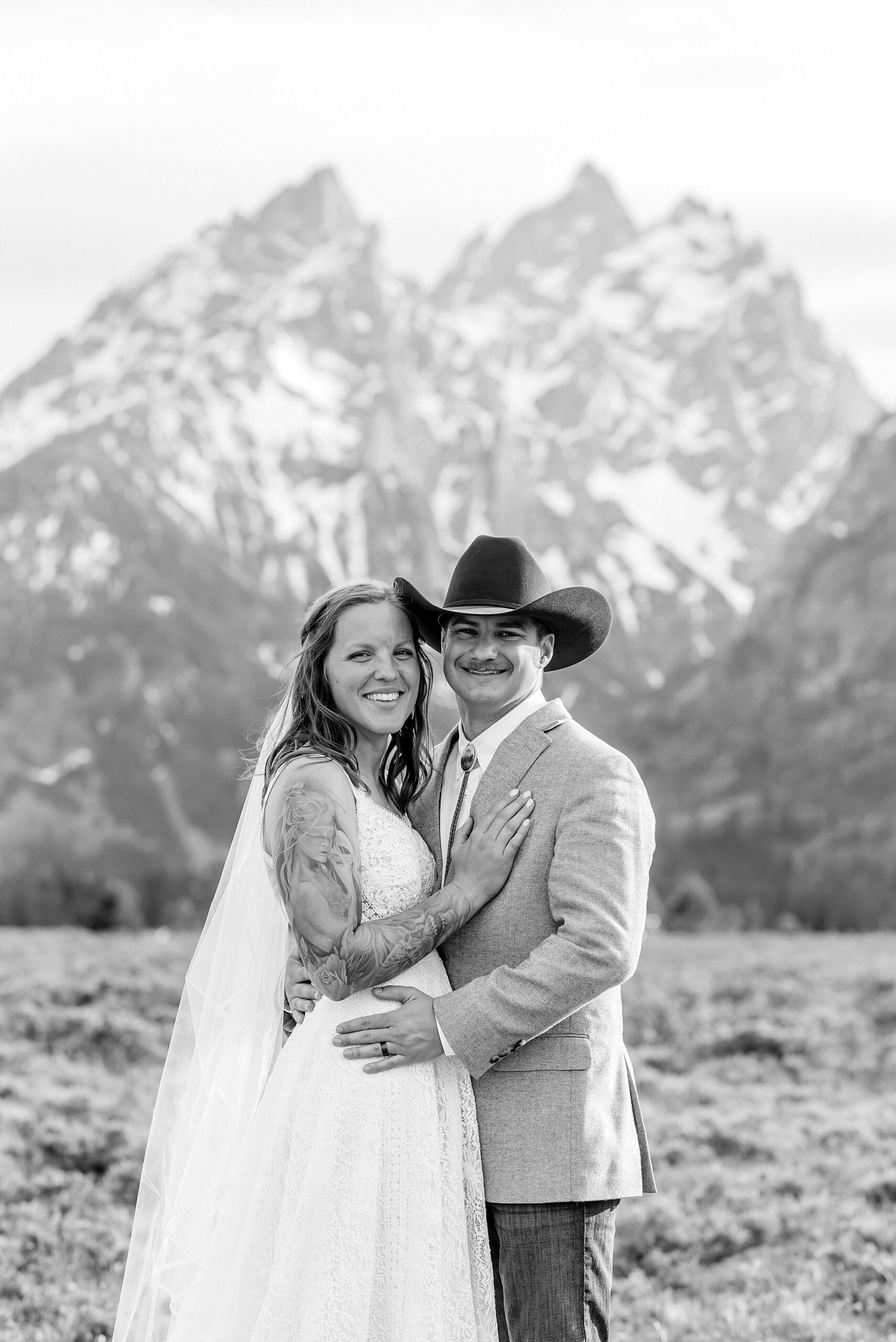 Cathedral Group Turnout wedding portraits Tetons Jackson Hole Wyoming wedding photography Grand Teton wedding photographer Teton mountain wedding photographer