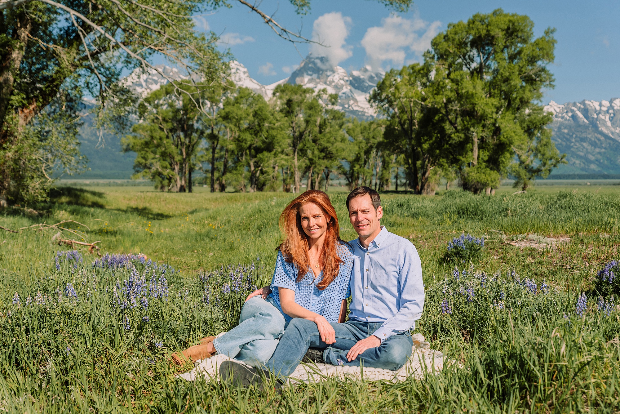 Grand Teton family photographer Mormon Row Mormon Row lupine family session Jackson Hole family photographer summer best time for family photos Grand Tetons Grand Tetons mountain backdrop family photos
