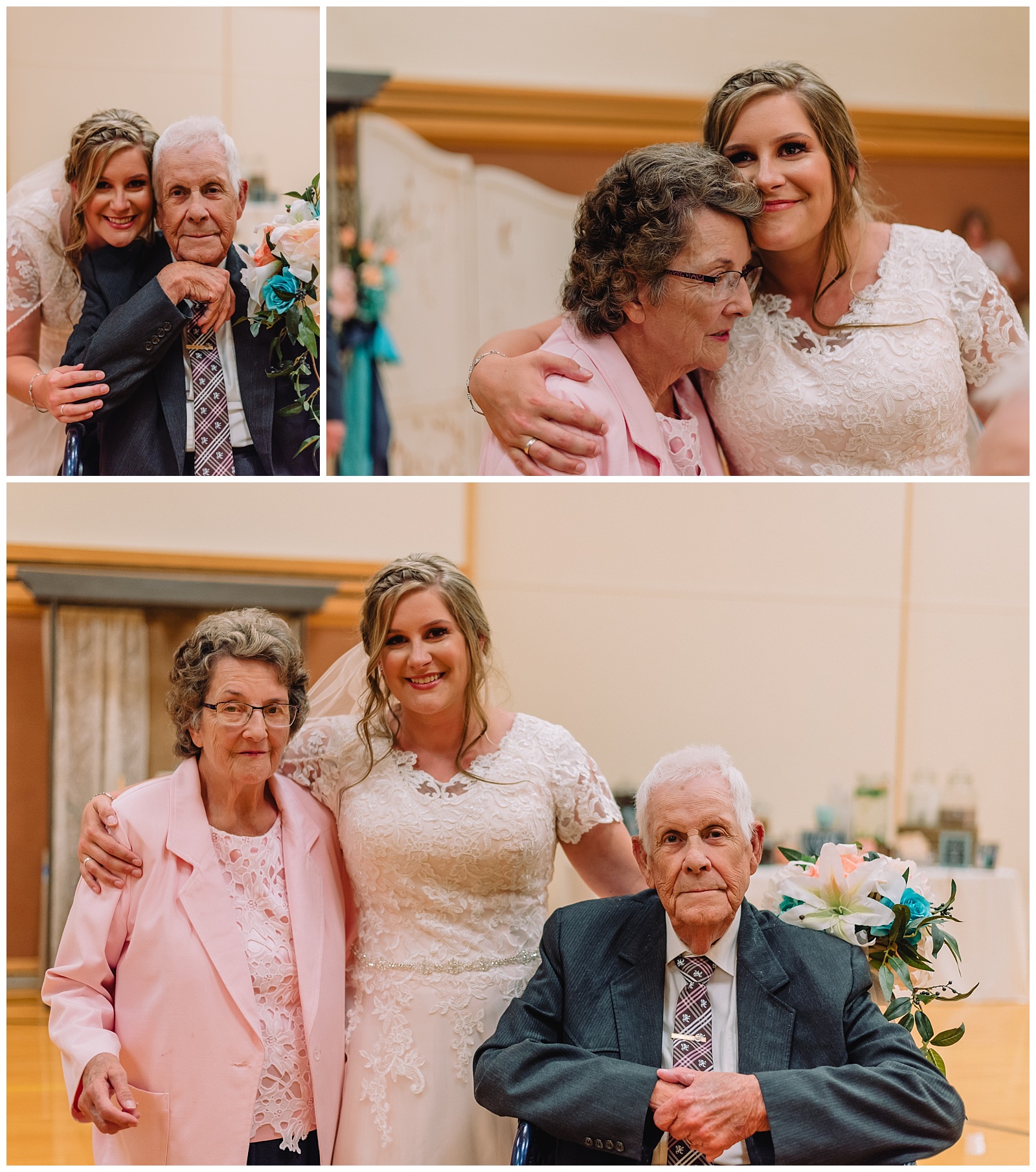 grandparents with bride