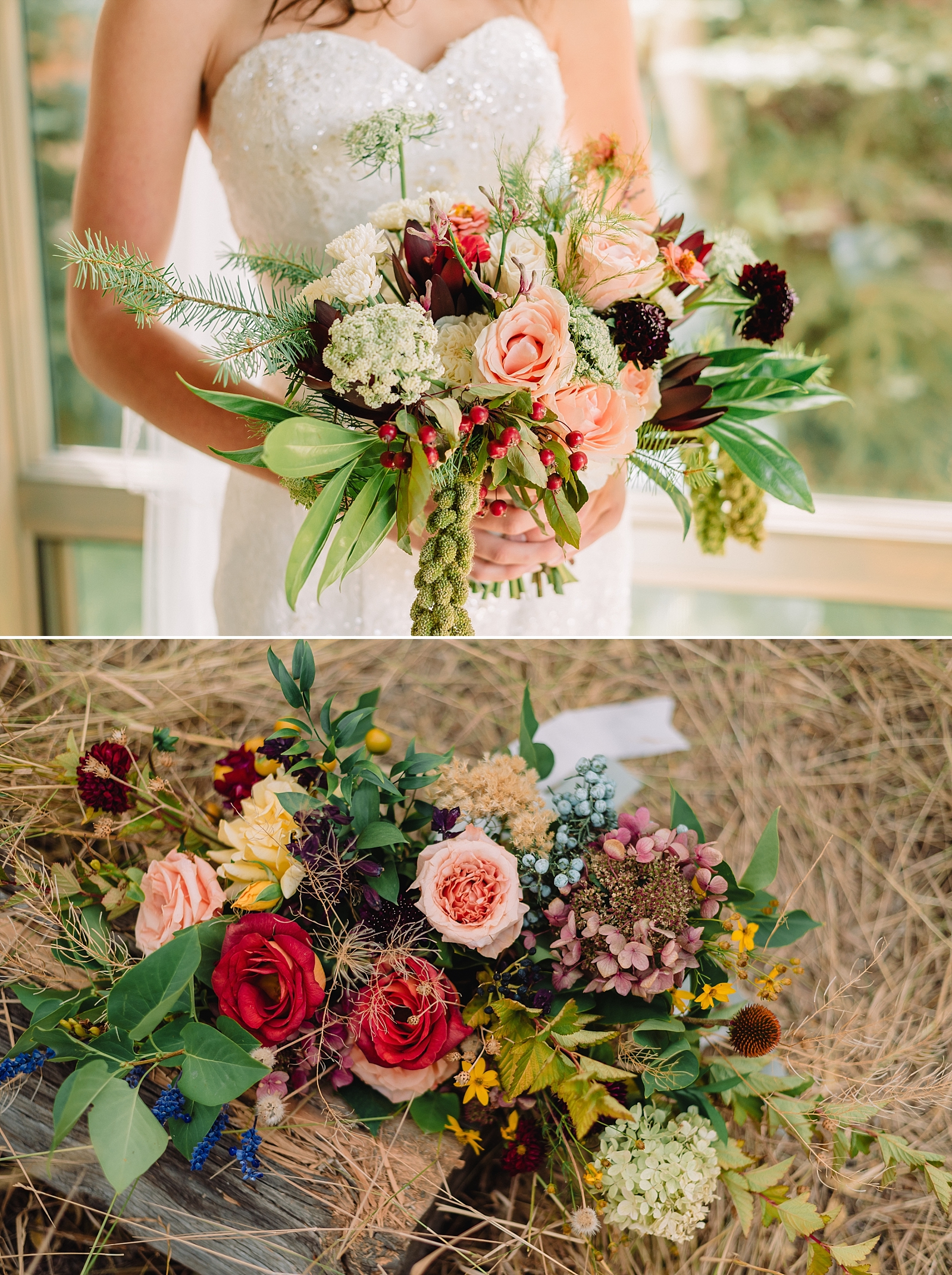 elegant and stunning wedding bouquet with pink flowers