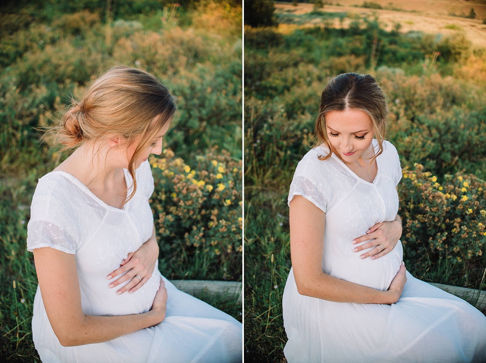 maternity pictures at schwabacher landing mom