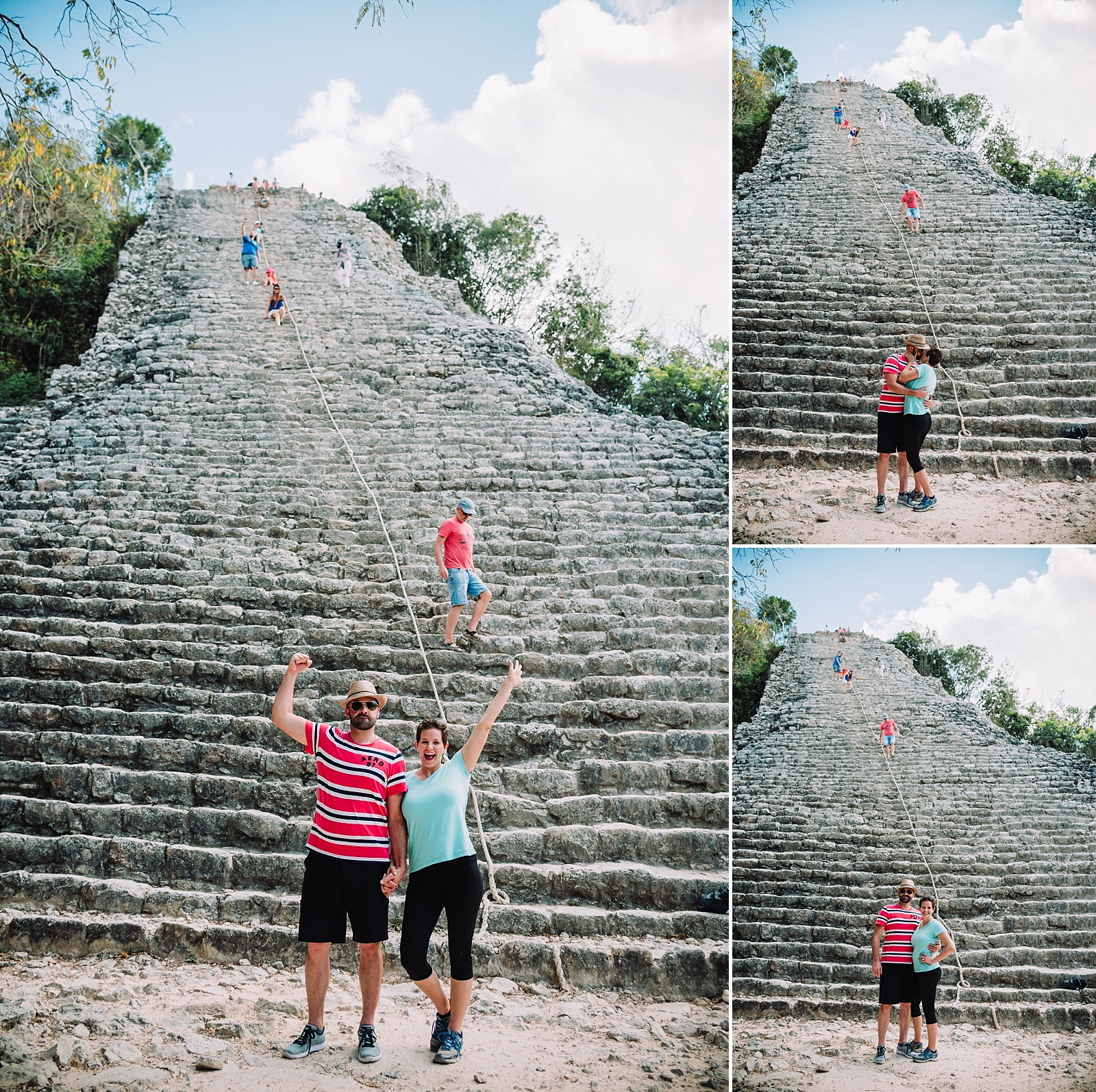 tulum coba ruins mexico travel couple