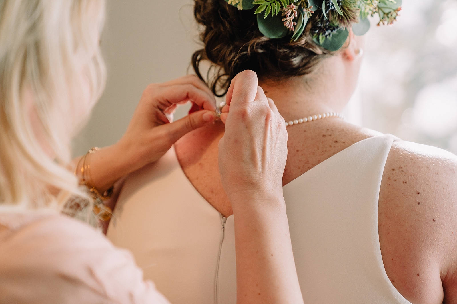 Idaho Wedding Bridal details dress and jewelry