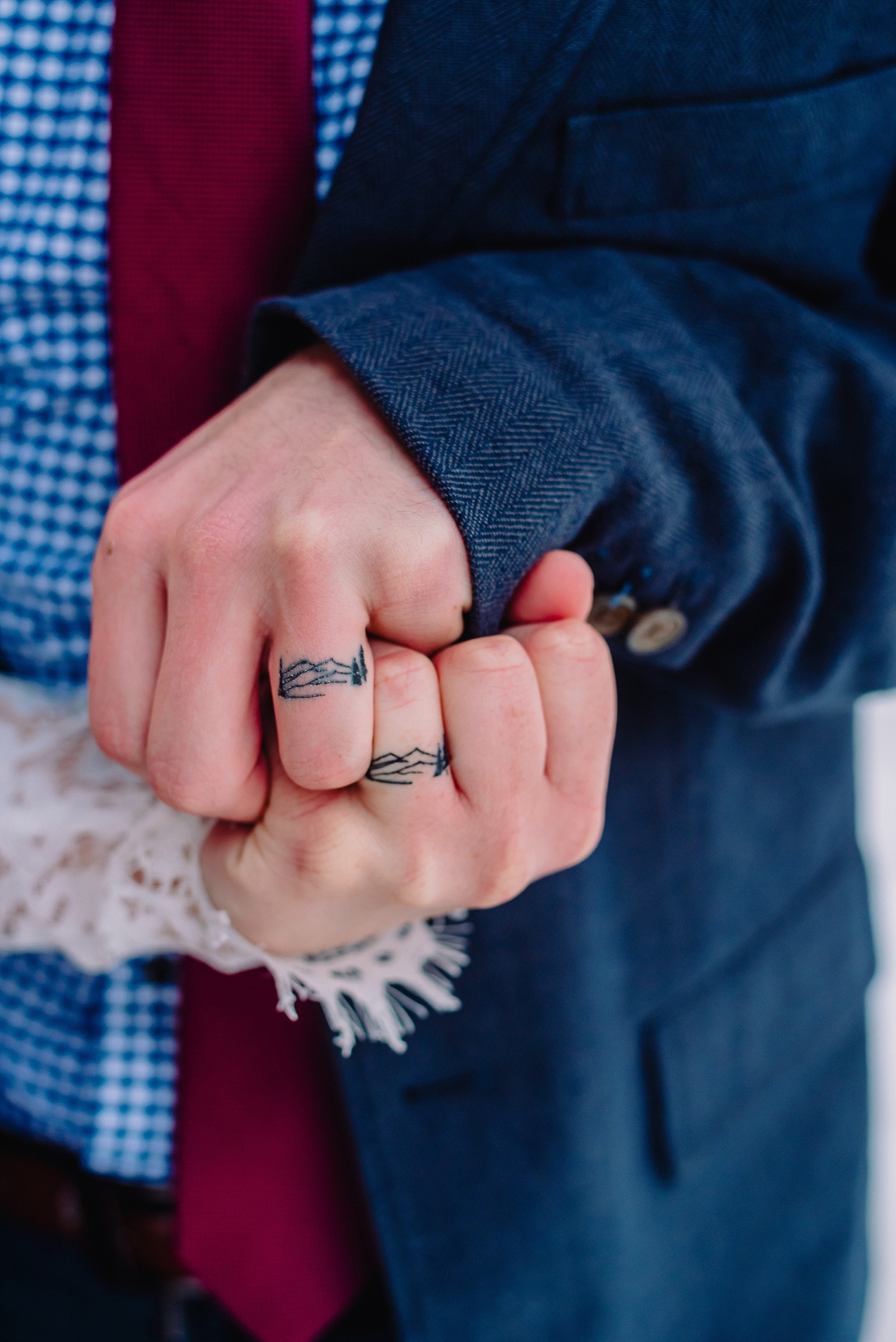 mountain wedding tattoos ring finger elopement