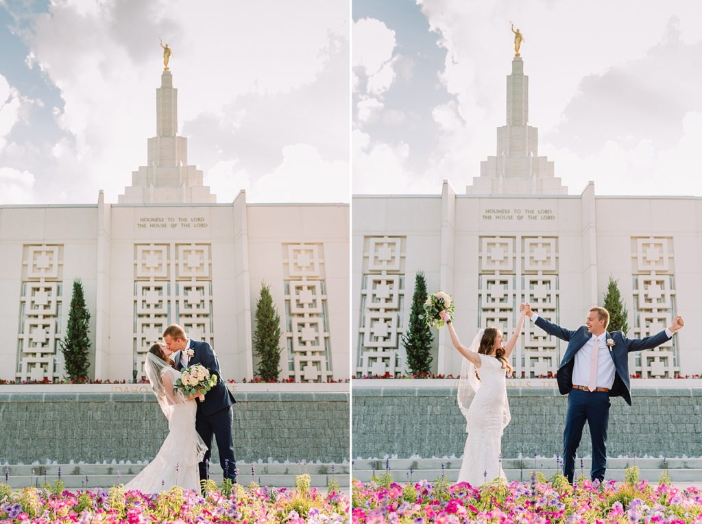 Alyssa and John's Romantic and Timeless Bridals at Idaho Falls LDS