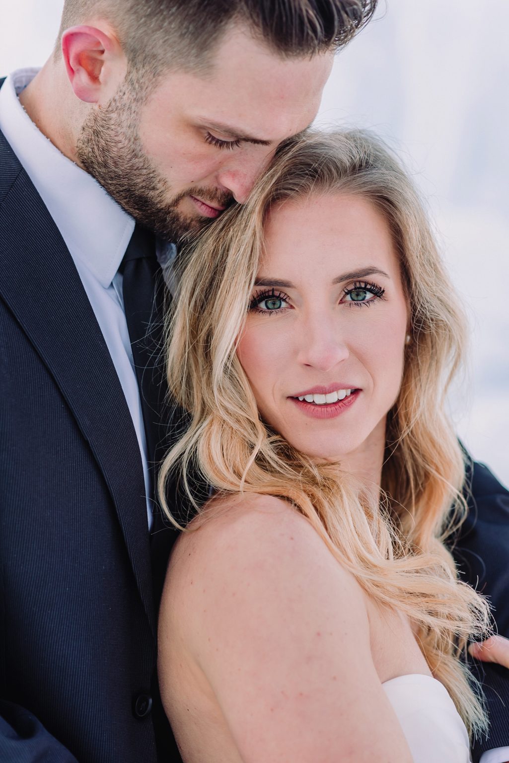 Snowy Romantic Elopement at LaBelle Lake Ice Palace in Rigby, Idaho ...