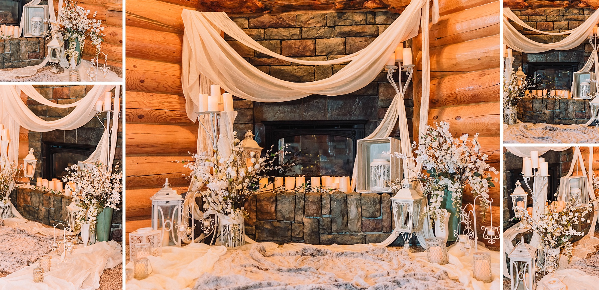 elegant-winter-wedding-indoor-ceremony-lanterns-inspiration-labelle-lake-fireplace