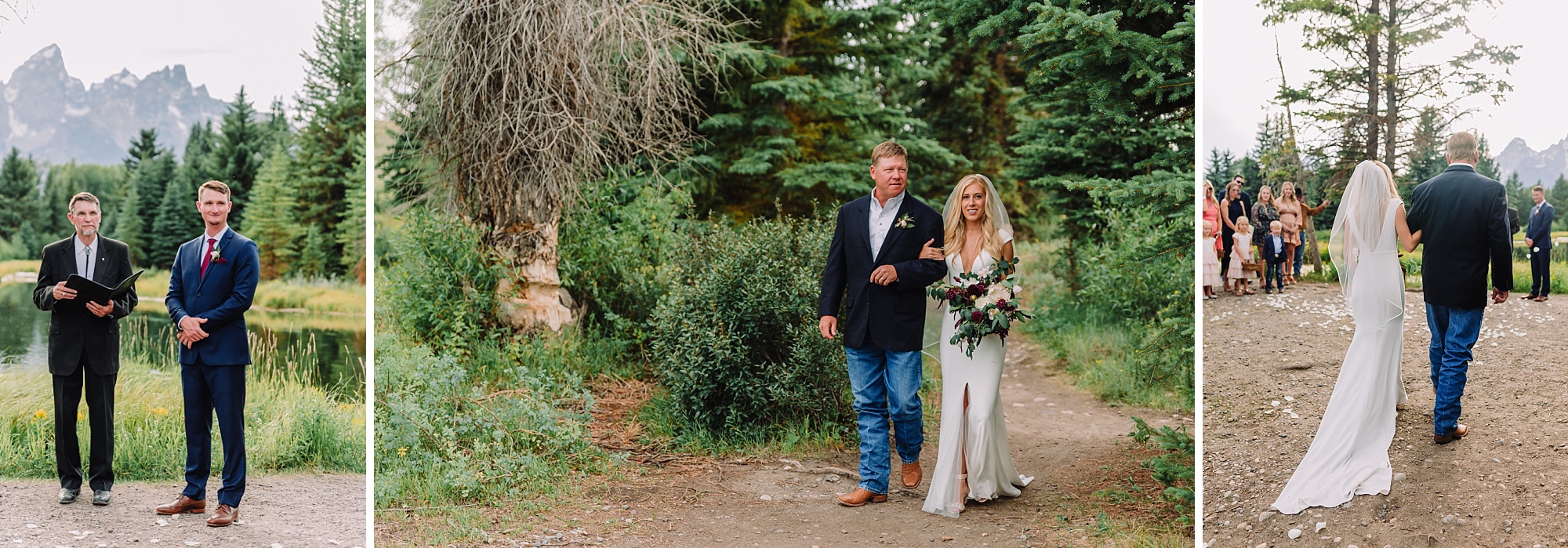 father-of-the-bride-and-bride-walking-down-aisle-elope-in-the-tetons-elopement-destination-wedding-grand-teton-national-park-romantic-timeless-classic-schwabacher-landing