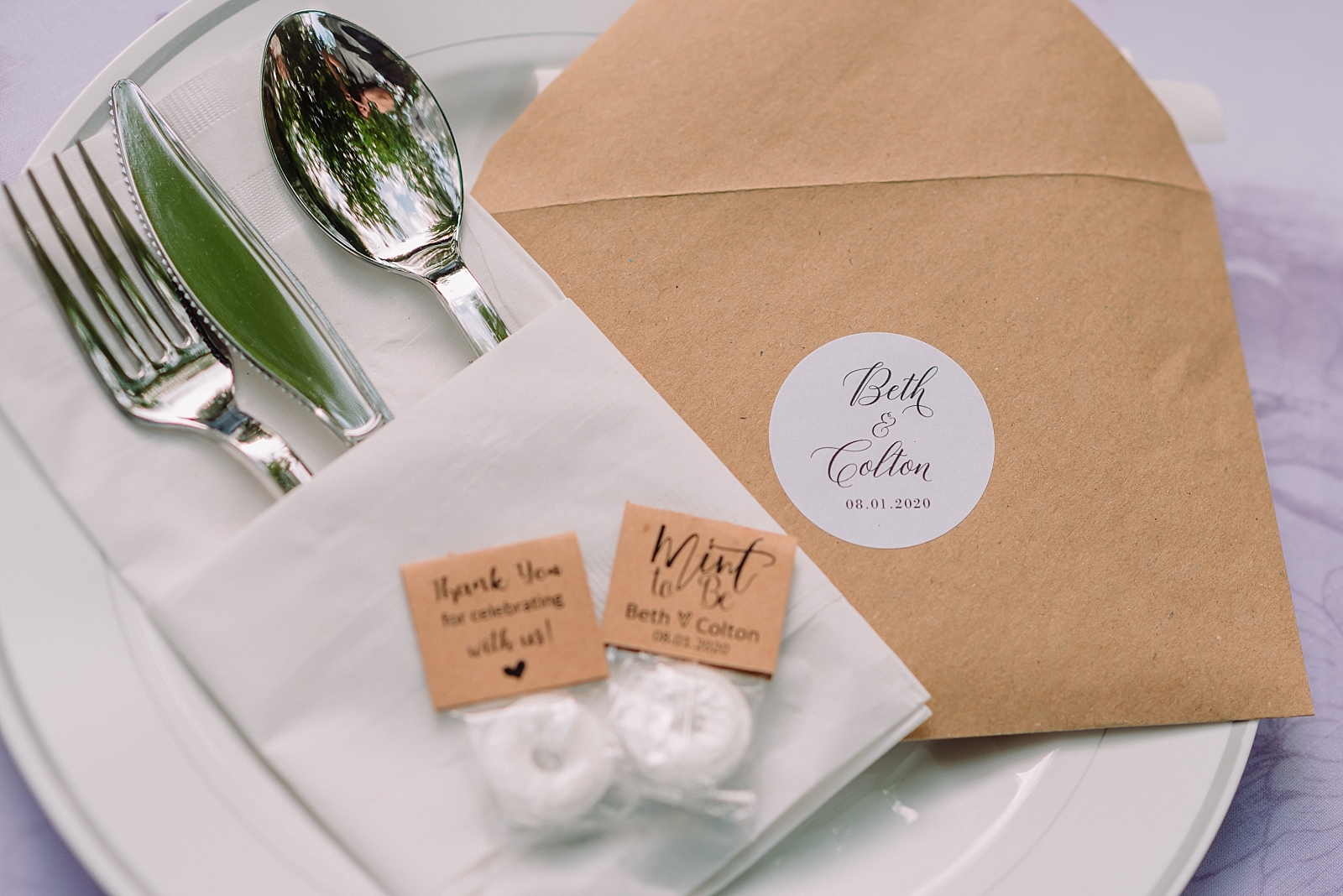 mint to be wedding favor