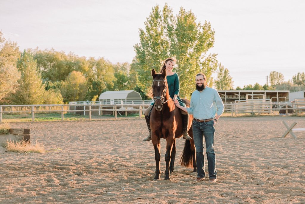 Horse Riding and Idaho Falls Engagements Janelle & Co Photo