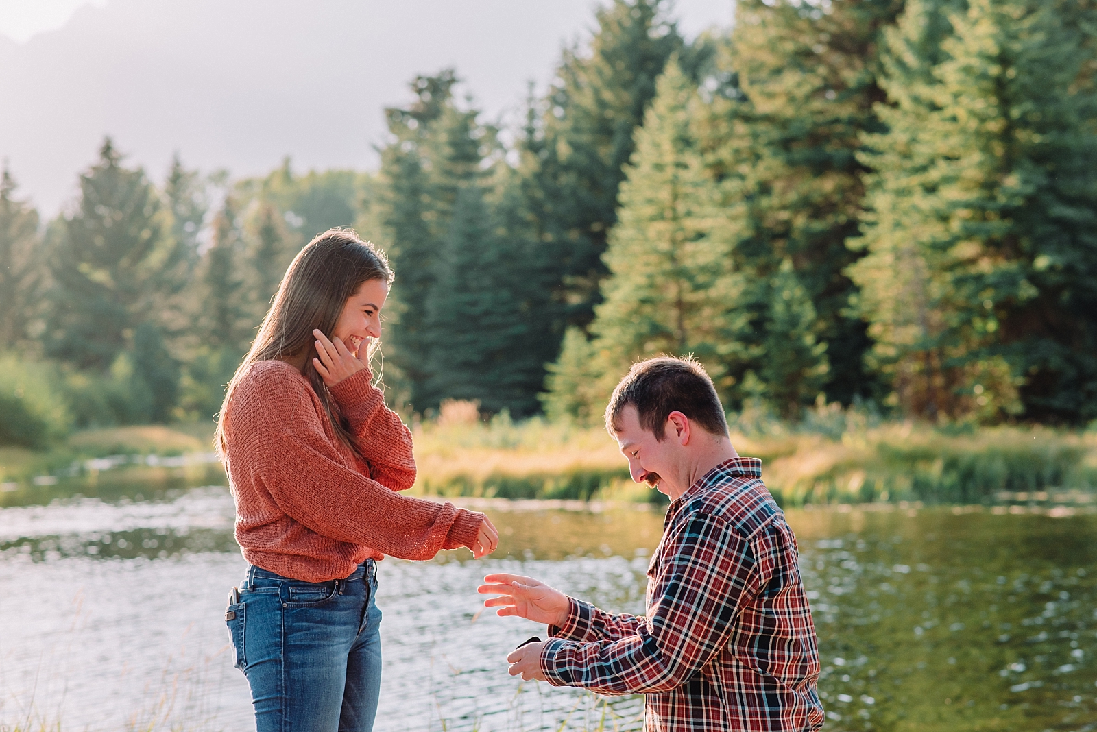 man proposing to woman before first wedding planning decisions
