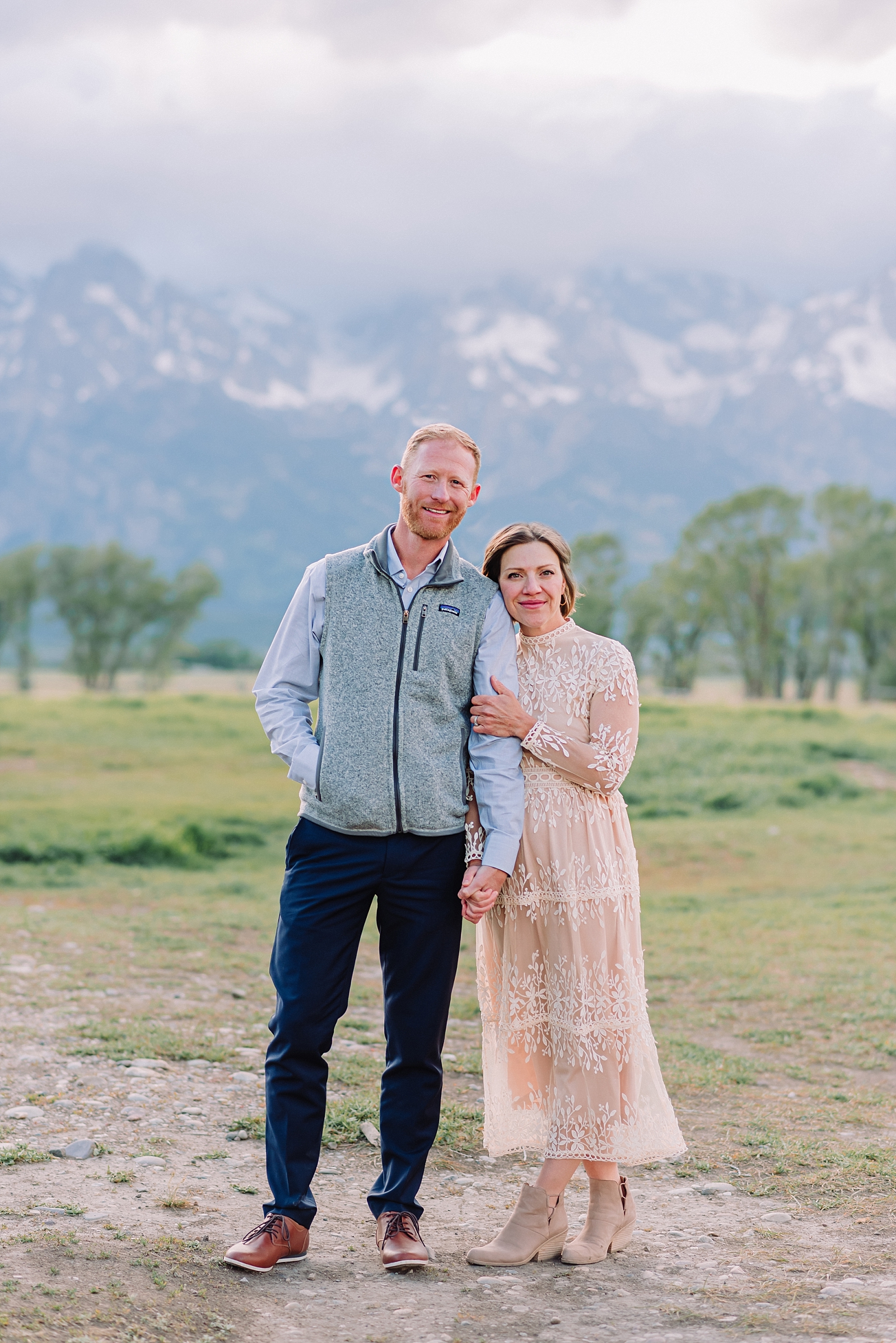 anniversary couple vow renewal in the Tetons