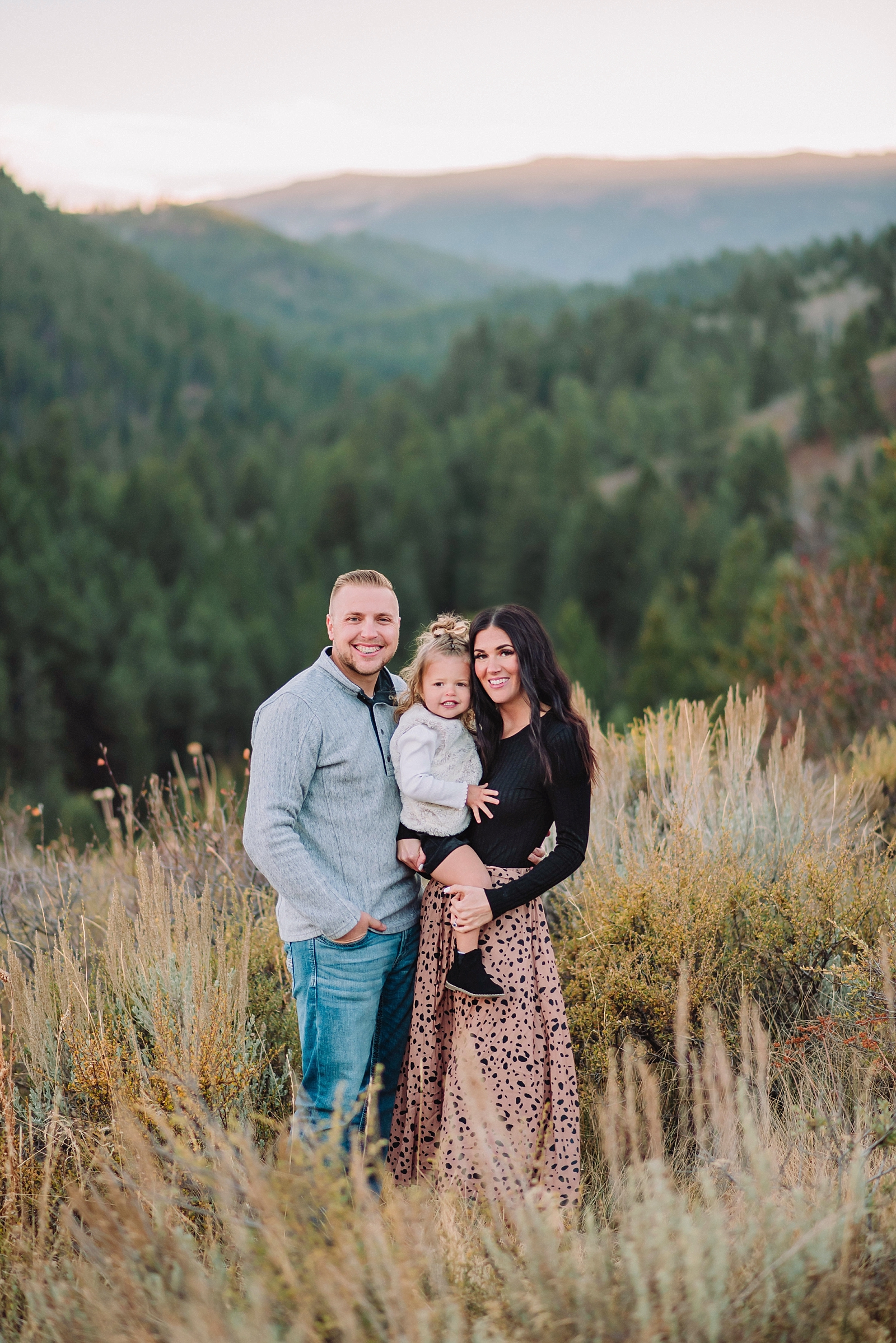 Fall family photos in the mountains