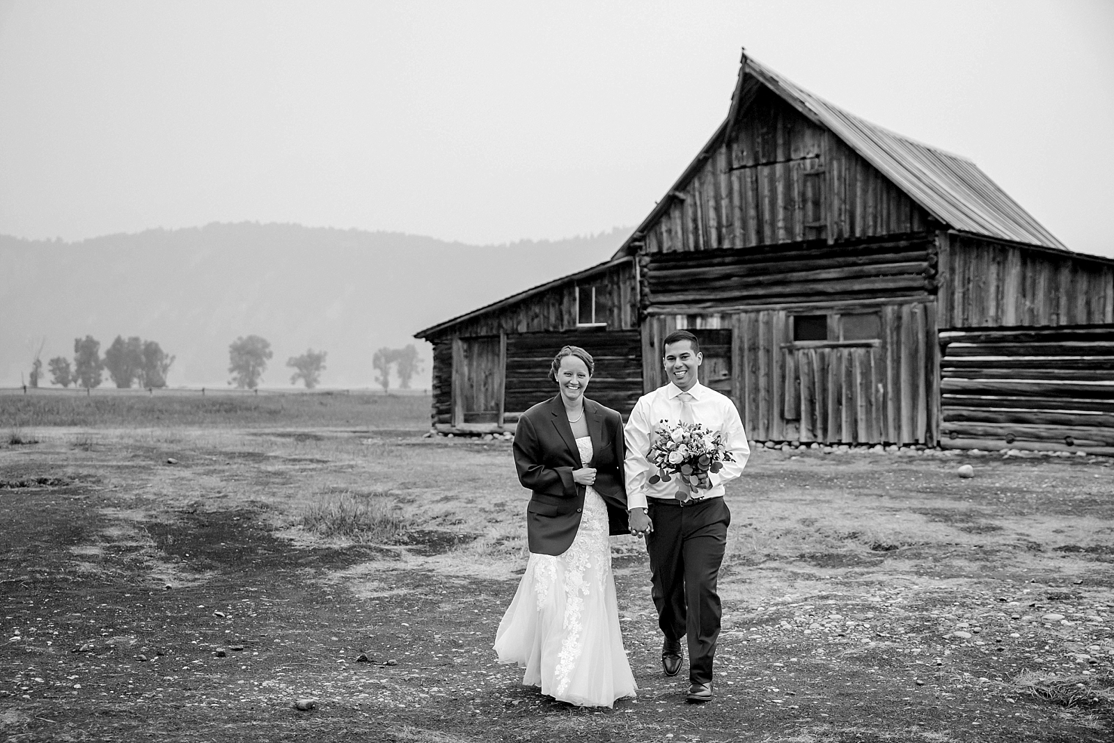 wedding portraits in the tetons Jackson Hole wedding photography timeline