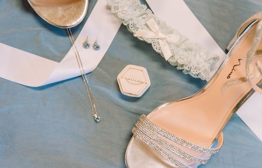 flat lay details from wedding