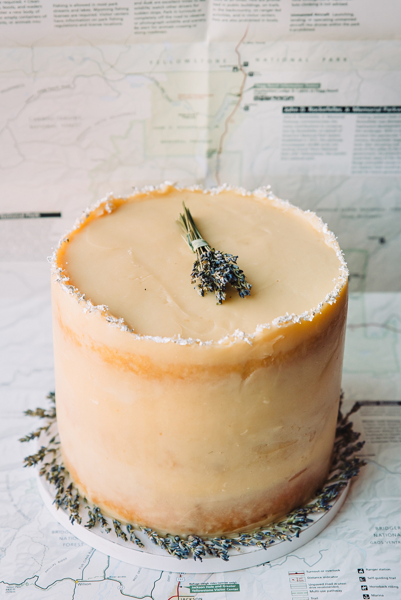 lavender lemon wedding cake from tiny town culinary