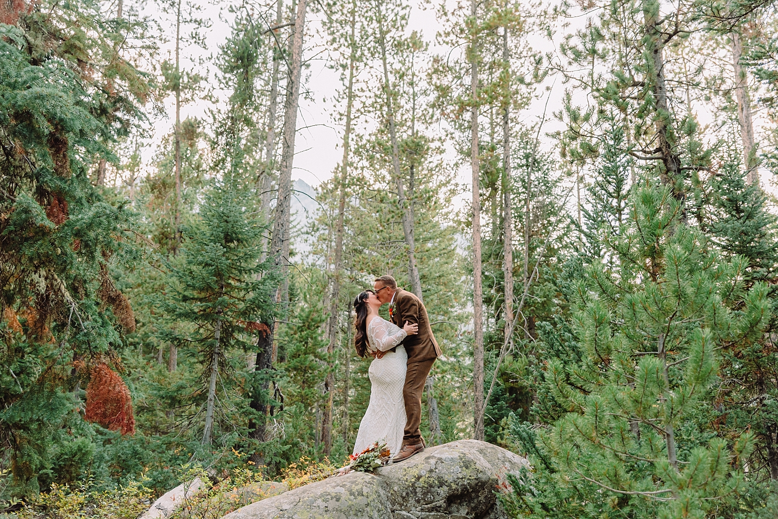 forest elopement in the woods