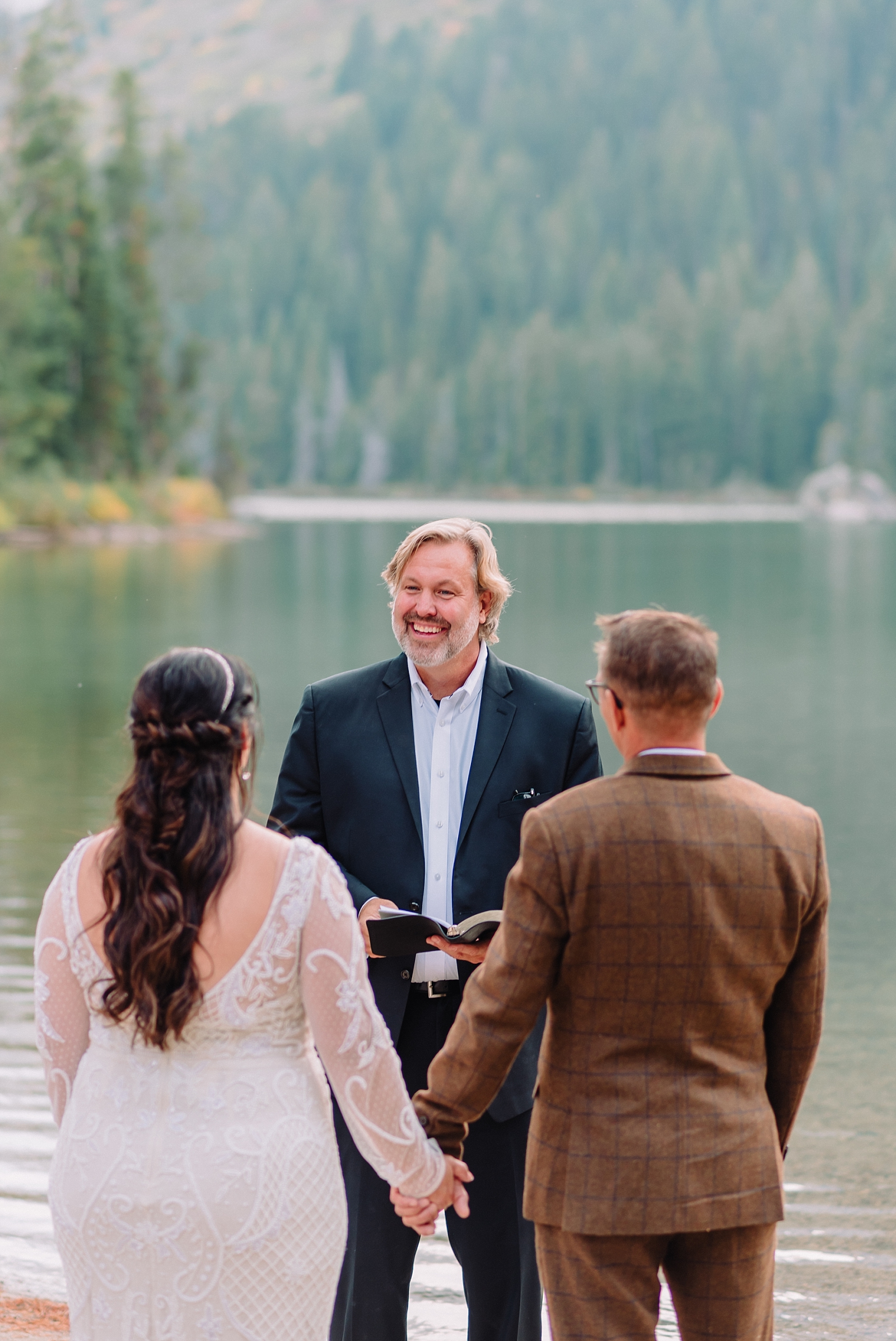 String Lake Wedding with Baptism
