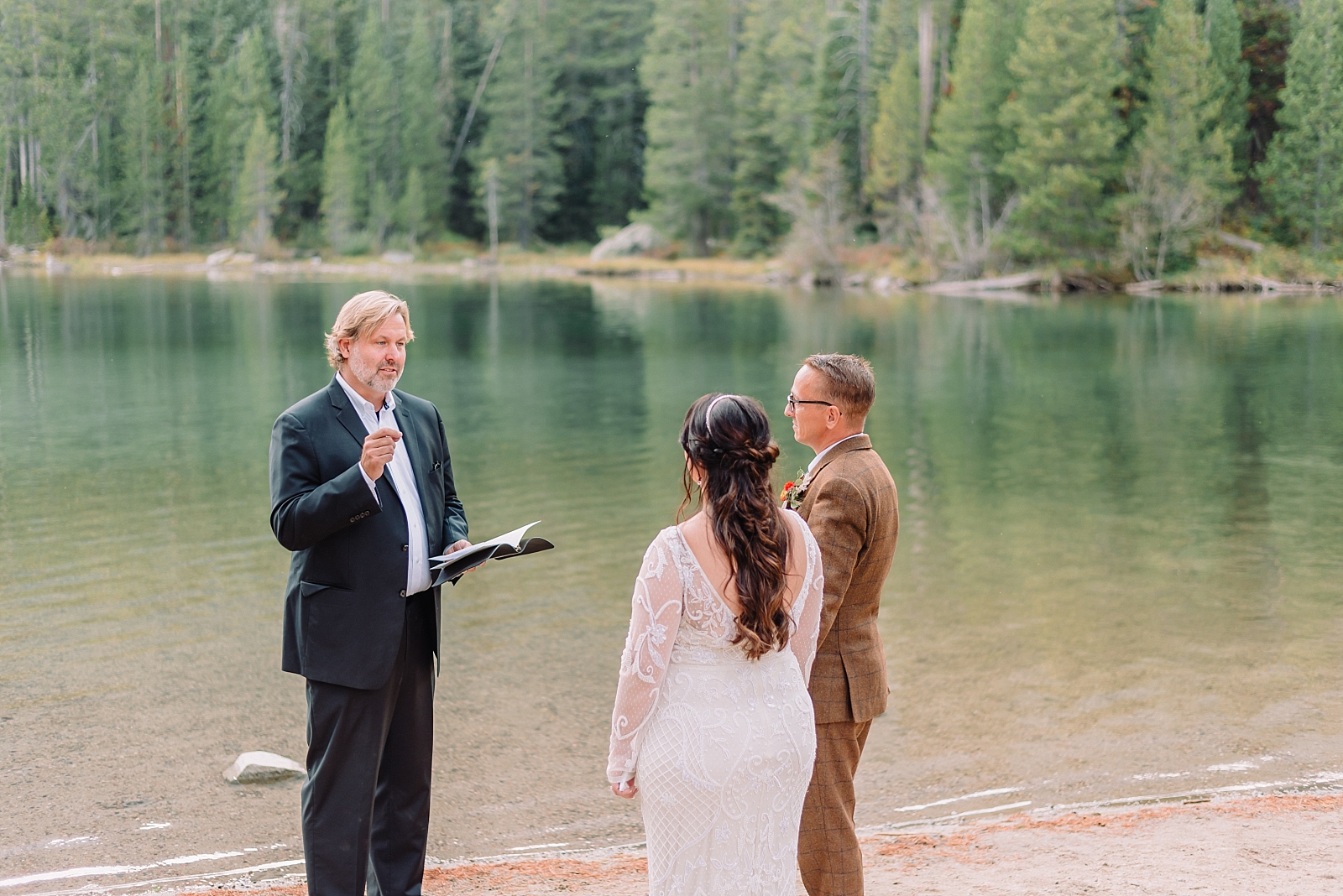 String Lake Wedding with Baptism