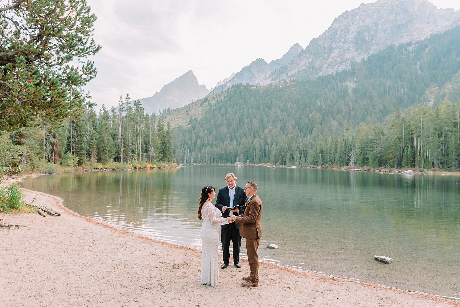 String Lake Wedding with Baptism Elopement Photography Timeline