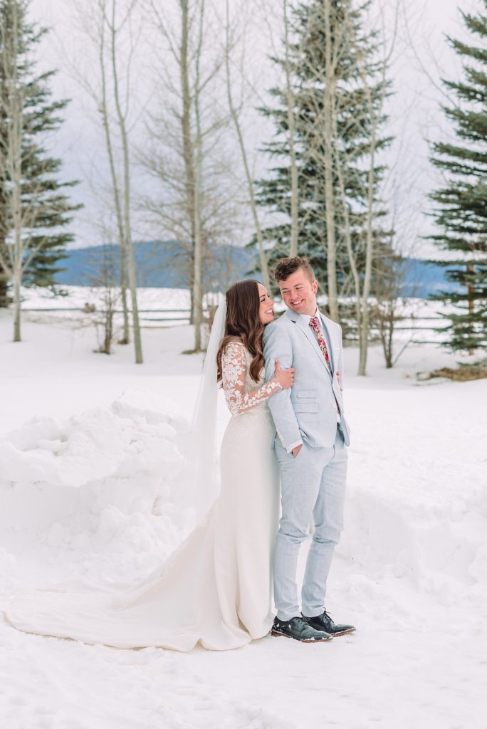 winter tetonia bridals, pre-wedding photoshoot