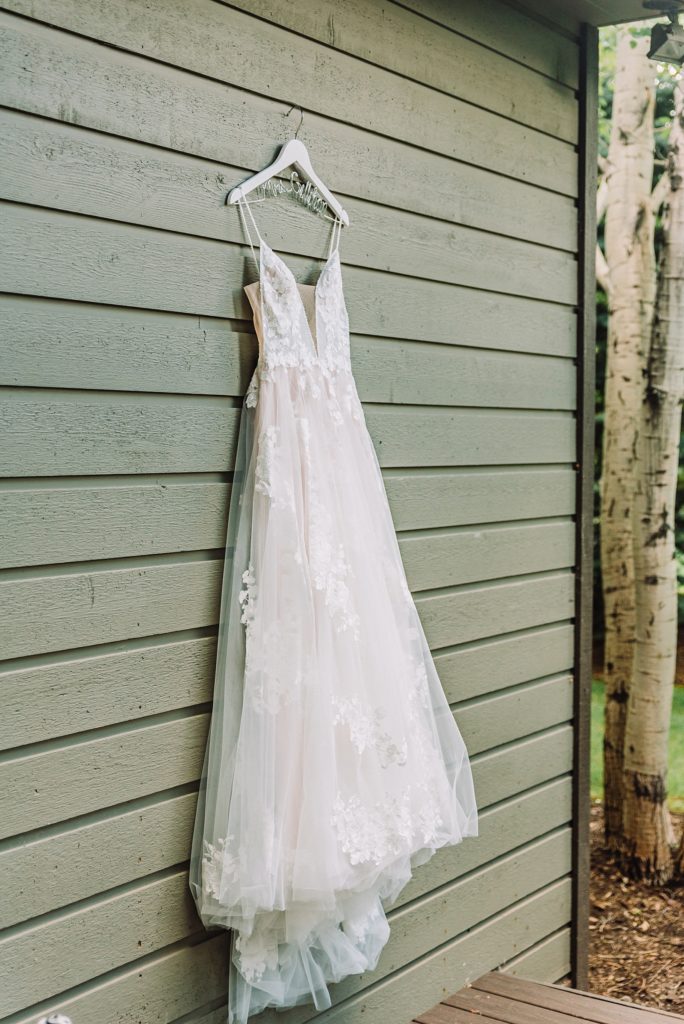 bridal dress details