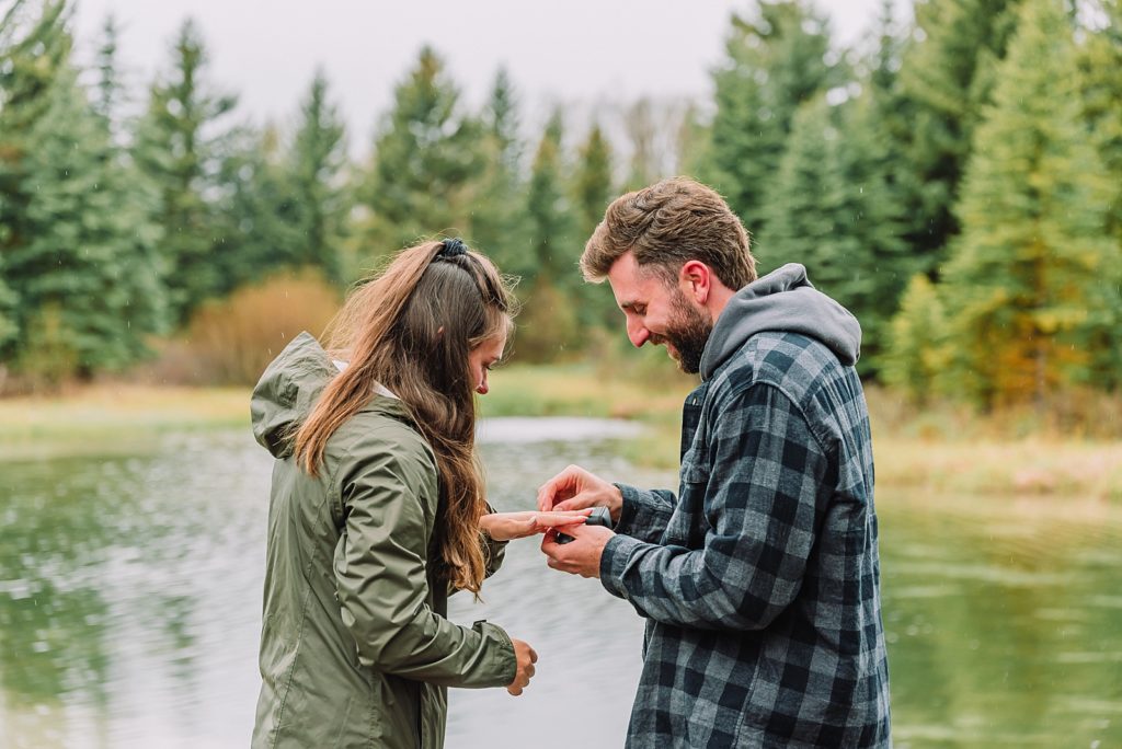 rainy teton proposal, jackson hole proposal photographer, destination photography