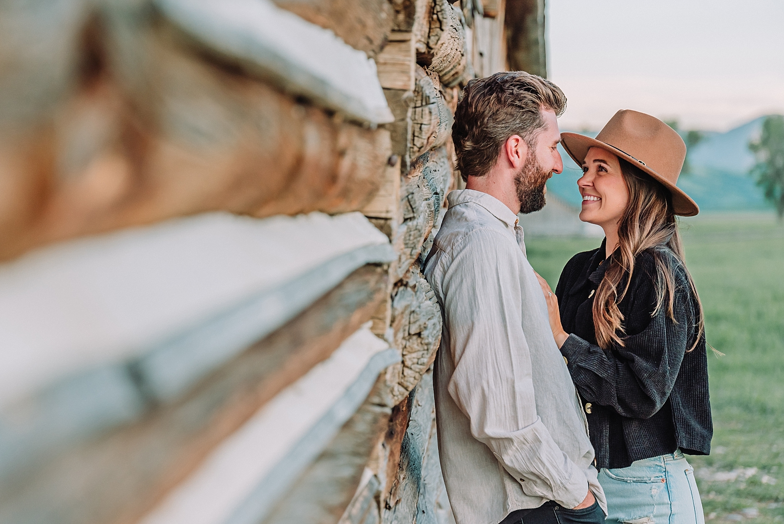 western engagement photos at mormon row