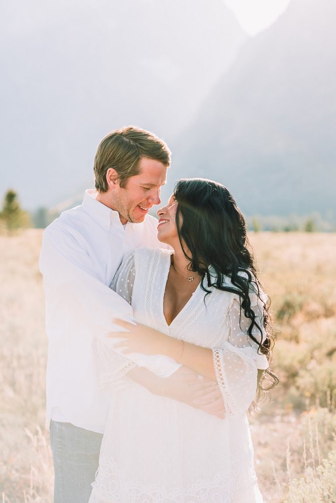 Fall engagement pictures in Grand Teton national park